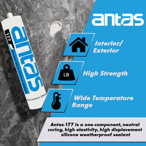 Antas 177 Neutral Cure Concrete <span class=keywords><strong>Hdpe</strong></span> Cartucho de plástico vacío Sellador de silicona para ventanas - Product Image 2