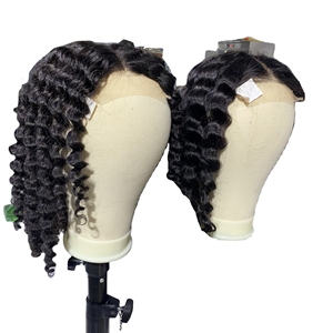 Luxury Deep Wavy Curly Flat <b>Tip</b> Tape In Hair <b>Extensions</b> Wig 100% Raw Vietnamese Human Hair Single Donor Virgin Raw Hair Bundle - Product Image 2