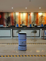 Robot de livraison modulaire 4-en-1 intelligent pour hôtels, avec capacité de charge de 40 kg, idéal pour bureaux, écoles et centres commerciaux