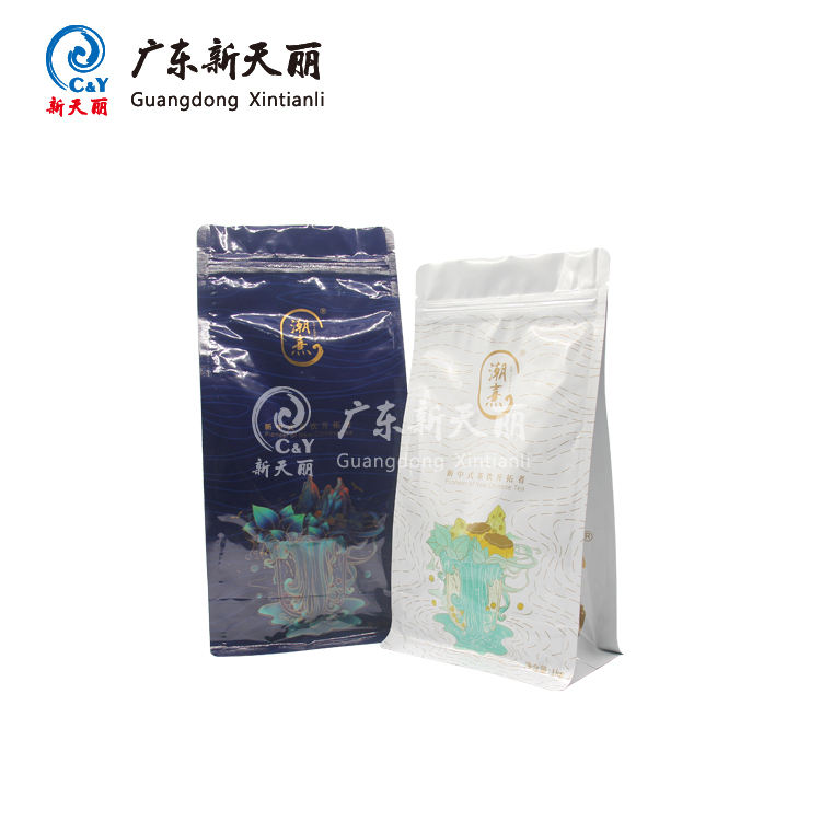 customized color flat bottom bag