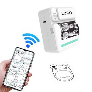 Wireless Portable Photo <b>Printer</b> Custom <b>White</b> Mini Mobile Phono Handheld Thermal <b>Printer</b> for Travel - Product Image 1