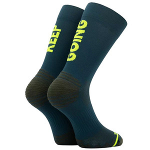 Logo personnalisé Athletic <span class=keywords><strong>Trail</strong></span> Performance Chaussettes de course à pied Chaussettes de sport respirantes rembourrées Chaussettes de cyclisme à <span class=keywords><strong>compression</strong></span> pour hommes - Product Image 4
