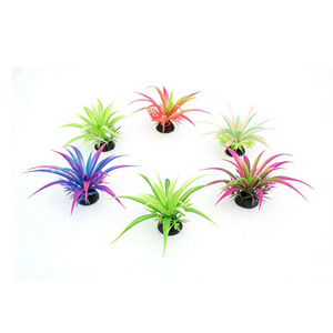 Plantas acuáticas artificiales, pequeñas hierbas, adornos de simulación suave para decoración de acuarios - Product Image 2