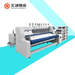 2024 New Launching Wholesale fully automatic ultrasonic cloth cutting machine / microfiber towel slitting machine