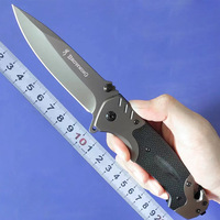 Couteau pliant en acier inoxydable haute dureté, portable, pour le camping et la survie, avec logo personnalisé