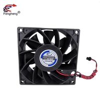 Ventilateur de refroidissement à débit Axial 92x92x38mm, Mini boîtier avec moteur sans balais 9038 9238 12V 24V 7000RPM