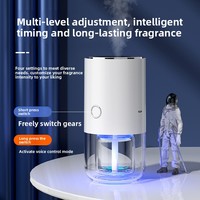 Diffuseur d'aromathérapie avec veilleuse, pulvérisateur de parfum automatique avec minuterie, USB/à piles, silencieux, pour la maison et la salle de bain, désodorisant
