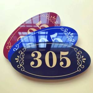 <span class=keywords><strong>Plaque</strong></span> de numéro de maison personnalisée en acrylique <span class=keywords><strong>avec</strong></span> <span class=keywords><strong>logo</strong></span> – <span class=keywords><strong>Plaque</strong></span> d'adresse personnalisée pour affichage de marque, maison, bureau, entreprise - Product Image 2