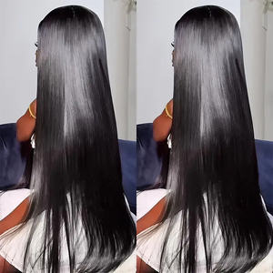 Peluca <span class=keywords><strong>de</strong></span> Cabello Humano Liso <span class=keywords><strong>de</strong></span> 30, 32, 34 Pulgadas <span class=keywords><strong>de</strong></span> Largo, Peluca Frontal <span class=keywords><strong>de</strong></span> Encaje HD 13x4 Sin Pegamento, Precio Mayorista Barato por Pieza - Product Image 2
