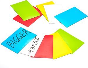 Farbiger trocken abwischbarer magnetischer Notizblock 100x100mm, individuell anpassbar für Büro & Schule, Schreibblock UCI - Product Image 1