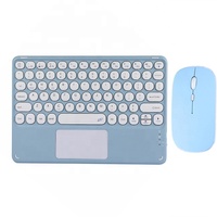 Mini Kablosuz BT Klavye Tablet için Şarj Edilebilir İspanyolca Klavye ve Mouse ipad Kombosu Dizüstü Bilgisayar için