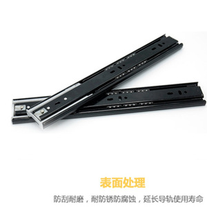 Riel deslizante de tres secciones para muebles, de acero laminado en frío, con amortiguación hidráulica, de Suzhou Science Popularization - Product Image 3