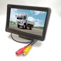Monitor LCD de 5 pulgadas CVBS para coche, Mini Monitor LCD de 12V AHD, pantalla IPS independiente con entrada BNC de línea de guía, precio más bajo