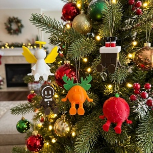 Colgante de Muñeca Navideña Impreso en 3D Personalizado para Niños y Niñas |   Decoración para Fiesta de Navidad - Product Image 2