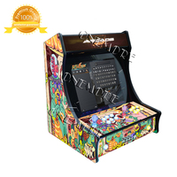 Machine d'arcade multi-jeux avec support, plus de 10 000 jeux, machine d'arcade à montage plat, machine d'arcade rétro, machine d'arcade bartop