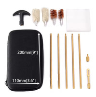 Kit de Limpieza Universal de Fábrica: Varillas de Latón Sólido, Cepillo de Bronce para Limpieza de Cañones, Paño de Algodón, para Accesorios de Caza