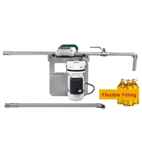 Machine de remplissage d'huile alimentaire de haute précision avec buse anti-goutte portable et remplisseur de liquide pour huile d'olive dans un réservoir IBC