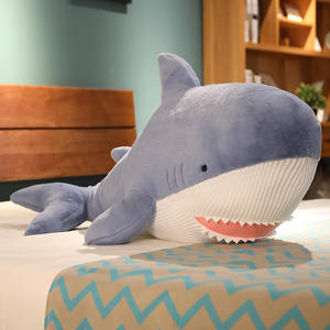 Offre Spéciale : Adorable Peluche Requin Blanc, Série Animaux Marins, Coussin Requin, Jouet en Peluche pour Filles - Product Image 1