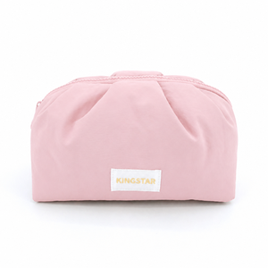 Fashion Korea Style Large Capacity Puffer Quilted Travel Portable Water Resistant Polyester Makeup <strong>Bag</strong> with Zipper and logo - Product Image 6
