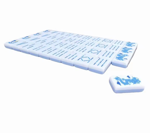 Hot Selling Custom Made Luxury Modern Style Blue White Porcelain Color Acrylic American Mahjong Tiles 4-layer <b>Entertainment</b> - Product Image 5
