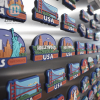 Magnet Kulkas Karet Logo Kustom Souvenir Perjalanan Grosir Diskon Besar