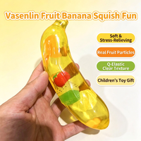 Juguete de Plátano de Gelatina Suave, Directo de Fábrica, Simulación Realista de Fruta, Juguete Antiestrés, Fidget Squishy, Decoración para Oficina/Escritorio