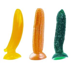 Juguete sexual para adultos, masturbador realista con ventosa manual de pepino, plátano, maíz, fruta y verdura, juguete alternativo - Product Image 4