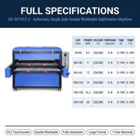 Presse à Chaud Semi-automatique Grand Format Double Station 80x100 100x120cm pour Sublimation et Transfert Thermique sur T-shirts et Vêtements