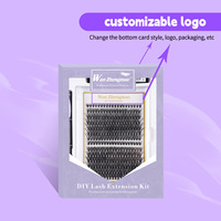 Kit Complet de 280 Faux Cils Synthétiques Naturels Longs et Courbés, Grande Capacité, Personnalisables avec Étiquette Privée