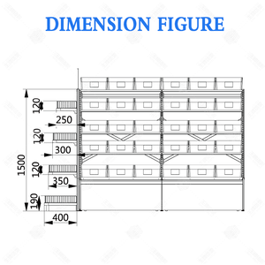 Espositore Minimalista Bianco Puro Metallico per Supermercati, Scaffale Trasparente Efficiente a Doppio Lato con Design a Isola Centrale a Gradini, Veloce e Pratico - Product Image 4