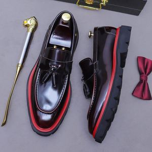 High Quality Men's Loafers for Wholesale Customization. Genuine Leather Shoes Color Treatment Height Increasing Autumn - Product Image 3