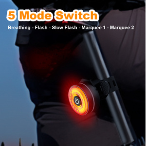 <span class=keywords><strong>Luz</strong></span> <span class=keywords><strong>Trasera</strong></span> de <span class=keywords><strong>Bicicleta</strong></span> de Montaña de Aleación de Aluminio Negra y Roja, Resistente y Compacta, Lámpara de Seguridad <span class=keywords><strong>Trasera</strong></span> para MTB, para Todoterreno, Carreras y Senderismo, con 2W - Product Image 4