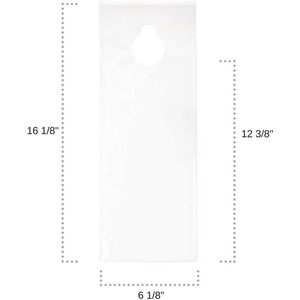 Bolsas transparentes ClearBags para colgar en la perilla de la puerta, de 6x12 pulgadas, de polietileno de baja densidad, con orificio recortado para útiles escolares y negocios. - Product Image 5