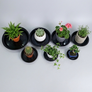 Heavy Duty Round Black <b>Plastic</b> Planter Saucers Drip Trays for Plant Pots Commercial Nursery Bulk Sales Factory Direct - Product Image 1