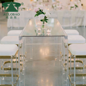 Meuble <span class=keywords><strong>bar</strong></span> <span class=keywords><strong>tabouret</strong></span> haut fantôme acrylique transparent avec coussin - Product Image 3