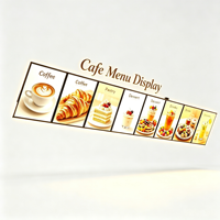 Boîte lumineuse publicitaire murale personnalisable Pro, toutes tailles, pour hôtel, restaurant, buffet, signalétique de menu