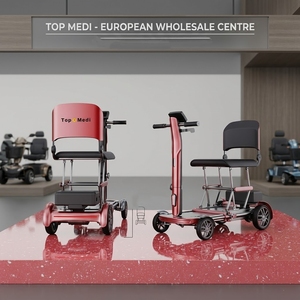 <span class=keywords><strong>Scooter</strong></span> de Movilidad Compacto y Ligero de Fibra de Carbono, Fácil de Plegar, con Motor sin Escobillas de 250W, Portátil para Viajes, de 4 Ruedas, para Personas con Discapacidad - Product Image 2