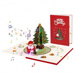 Nueva Tarjeta de Navidad 3D con Diseño Pop-up, Música y Luces - Product Image 3