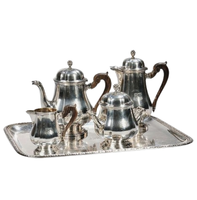 Théière/Cafetière en Acier Inoxydable à Double Paroi Résistante à la Chaleur, Écologique, Design Personnalisé, Vente en Gros, Ensemble à Thé Métallique Promotionnel