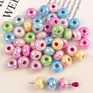 Color-plated abacus <b>spacer</b> beads large-hole loose beads wheel beads DIY handmade necklace and bracelet accessories - Product Image 1