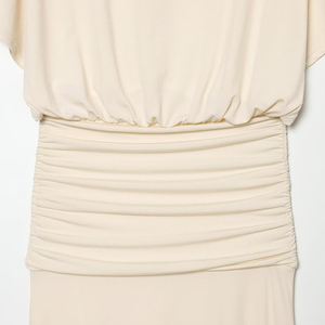 PB&ZA Vestido Largo de Verano 2026 para Mujer, Nuevo Estilo Simple, Manga Corta, Color Sólido, Elegante, <span class=keywords><strong>Vestidos</strong></span> para Mujer - Product Image 6