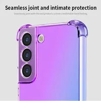 Coque en TPU antichoc dégradé pour Samsung Galaxy S24 S23 FE S23 Ultra S22 Plus S21 S20 S10 S9 Housse de protection Funda Coque