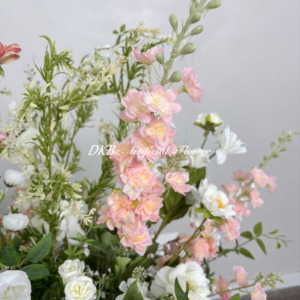 GF392 Arreglo Floral de Flores Silvestres Coloridas para Boda, Flores de Seda y Plantas, Ramo de Flores Silvestres Artificiales para Decoración de Pisos - Product Image 5