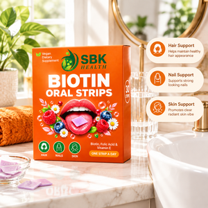 Tiras Orales de Biotina de Primera Calidad, Biotina y Vitamina E para el Crecimiento del Cabello, Uñas Fuertes, Piel Clara, Tiras Orales - Product Image 3