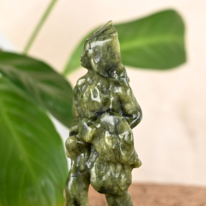 Sculpture d'Indiens en jade Xiuyan de haute qualité pour la décoration intérieure Feng Shui, style régional européen, vente en gros - Product Image 5