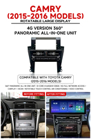 Sistema Multimedia Universal para Automóvil, Radio con Pantalla Táctil de 12.3 Pulgadas, Reproductor de DVD para Toyota Camry 2015-2016