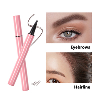 Crayon à sourcils liquide ultra-fin effet poil, cinq teintes, résistant à l'eau, personnalisable avec votre logo pour le maquillage quotidien