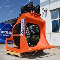Godet de criblage hydraulique pour excavatrice lourde |   Tamis à tambour pour terre, compost et déchets |   Support OEM |   Outil certifié CE