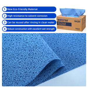 WIPESTAR Lingettes industrielles écologiques en PP, super absorbantes, texture écorce, non tissées, pour le nettoyage et l'élimination des taches et de la graisse - Product Image 2