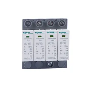 4P T2 Type AC 220V 385V Spd Surge Protection Device Surge Protector